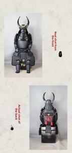 Vente directe d'usine, armure de samouraï, portée par des personnes réelles, style grand taureau noir, décoration pour restaurant de <span class=keywords><strong>sushi</strong></span> - Product Image 6
