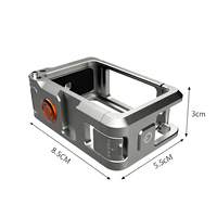 Jaula de Aluminio para Cámara Osmo Action 6, Fabricación CNC de Alta Calidad, Carcasa Protectora para Vlogging, Marco Protector, Cubierta Rígida Más Resistente
