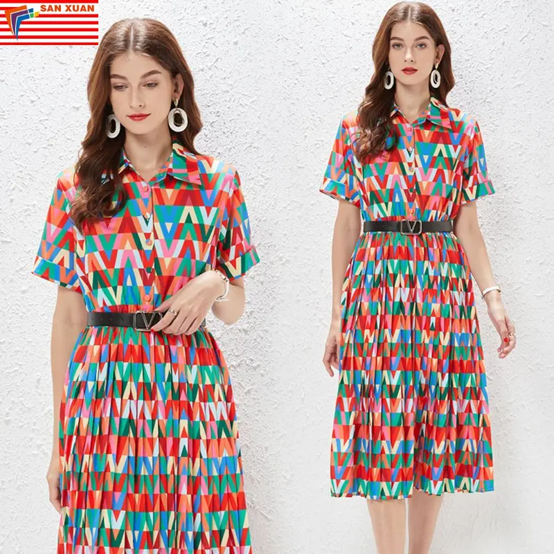 6176-78-new arrivals woman clothes wholesale vintage fashion apparel elegant lady floral american long Evening casual Dresses