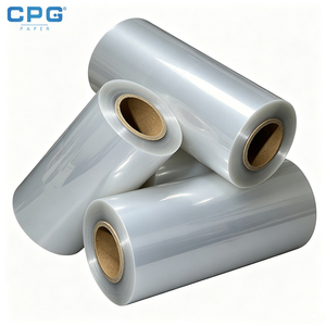 Rollo de Película Retráctil PETG Estándar, Transparente, de Alta Resistencia a la Tensión y Baja Opacidad, Material para Etiquetas de Embalaje - Product Image 1