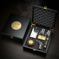 Ensemble de fumage de whisky sur le thème de Palm Jumeirah, personnalisé OEM, ensemble de barware de luxe, coffret cadeau d'entreprise haut de gamme, cadeau pour bar, restaurant, bar à cocktails