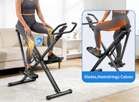 Appareil de cardio-training compact 2-en-1 pliable : Stepper et Space Walker pour la maison, avec résistance haute intensité