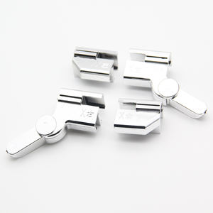 Pièce de douche de type diamant à suspension gratuite <span class=keywords><strong>sous</strong></span> la pince de porte à la fixation de la bande de balayage en <span class=keywords><strong>verre</strong></span> avec piste polyvalente - Product Image 3