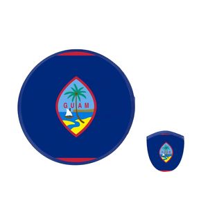Vente en gros de disques volants en nylon personnalisés, portables et pliables avec poche, pour événements sportifs et jeu de ballon de Guam - Product Image 1
