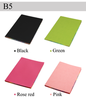 Journal arc-en-ciel coloré de reliure de luxe A5 A6 B5 avec doublure en cuir cahier de planificateur de papier Offset pour l'école ou le cadeau