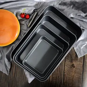 Yinshun Fabriek Directe Rechthoekige Bakplaat Koolstofstaal Non-Stick Cakevorm Koekjesbrood Huishoudelijk Zwaar