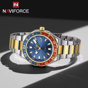 Montre classique à quartz NAVIFORCE 9249, calendrier, lumière nocturne, étanche, bracelet en acier, montre de luxe pour hommes d'affaires, Reloj Hombre - Product Image 2