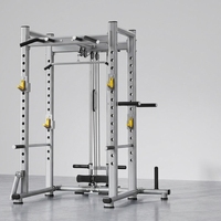 Rack de musculation multifonction en acier robuste, cage à squats tout-en-un, pour salle de sport commerciale et usage domestique, support d'entraînement pour barre de musculation