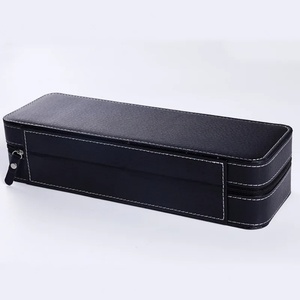 6/10/12 Slots Portable Leather Watch <b>Box</b> Your Watch Good Organizer Jewelry Storage <b>Box</b> Zipper Easy Carry Men Watch <b>Box</b> New - Product Image 5