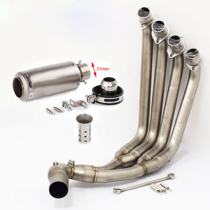 Sistema de escape para motocicleta CB650F <span class=keywords><strong>CB650R</strong></span> CBR650 CBR650F años 2014-2022, silenciador y tubo de conexión delantero - Product Image 1