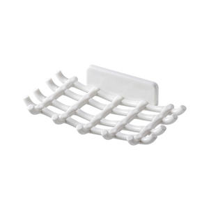 Household High Beauty Soap Box Wall Mounted Non Perforated Household High Grade <b>Drain</b> Soap Double Layer Storage <b>Rack</b> Bathroom - Product Image 1