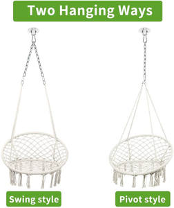 Patio intérieur balançoire chaise <span class=keywords><strong>suspendu</strong></span> hamac <span class=keywords><strong>macramé</strong></span> pour chambre Camping balançoire Portable Durable meubles d'extérieur décor à la maison - Product Image 6
