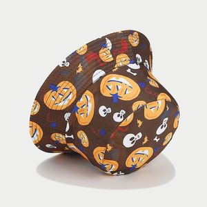 Sombrero de Pescador Reversible Azov-yt con Estampado de Calabaza de Halloween y Expresión de <span class=keywords><strong>Diablo</strong></span>, en Oferta - Product Image 3