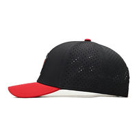Fabricant Vente en gros 6 panneaux Casquette imperméable Logo personnalisable Découpe laser Trou réglable Casquette de baseball Casquette de golf pour homme Casquette KB