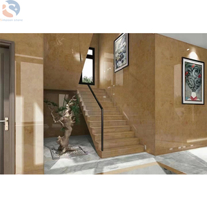 Carreaux de marbre BEIGE bon marché, carreaux de pierre BEIGE, sol en marbre, chine, grande plaque polie, hôtel - Product Image 3