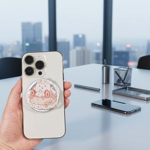 Custom <b>Magnetic</b> Phone <b>Holder</b> Custom Design Logo High Quality ABS Foldable DIY Cartoon Design Poppings Phone Socket Bracket Model - Product Image 1