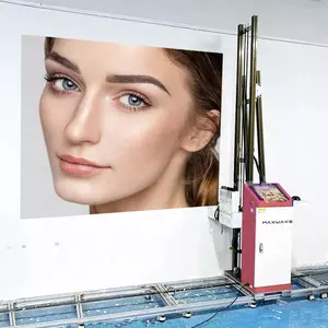 Impresora de arte de pared automática, máquina de impresión de papel vertical UV, 3d