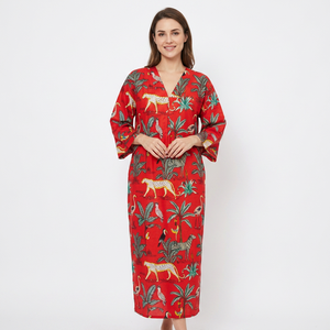 Vestido largo Maxi hecho a mano para dama de honor, vestido de boda, Jersey de algodón con cuello en V, vestido de algodón con cubierta de Bikini, vestido étnico de verano - Product Image 1