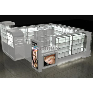 <strong>Promotional</strong> Mall Kiosk Design , Kiosk Cosmetic Display Cabinet Workstation, Retail <strong>Perfume</strong> Kiosk Design OEM - Product Image 6