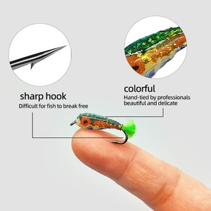 Combo de Señuelos de Pesca Litter Stupid de 4 Piezas por Caja, con Anzuelo con Espina, para Pesca con Mosca en Agua Dulce y Salada, Directo de Fábrica - Product Image 4
