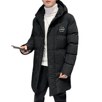 Vente en gros de manteaux matelassés chauds et utilitaires, vêtements personnalisés, sweat à capuche d'hiver, veste longue matelassée pour hommes, grandes tailles