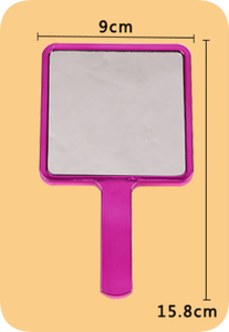 <b>Square</b> Handheld Makeup <b>Mirror</b> Rose Gold <b>Mirrors</b> Silver <b>Mirrors</b> Makeup Vanity <b>Mirror</b> with Handle Hand <b>Mirror</b> for Girls - Product Image 4