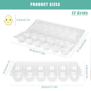 กล่องใส่ไข่แบบใสชนิดใช้แล้วทิ้ง ขนาด 4 6 8 9 10 12 15 16 20 30 หลุม สำหรับเกษตรกร - Product Image 2