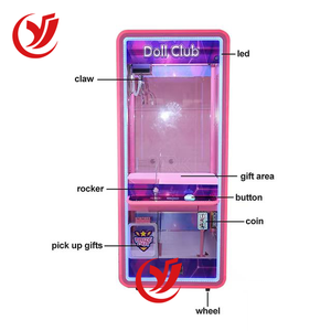 Machine à pince à monnaie en métal pour jeux d'arcade, distributeur automatique de jouets, machine à pince à monnaie personnalisée en gros avec accepteur de billets pour parcs d'attractions - Product Image 6