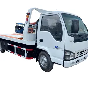 3 톤 중고 견인 트럭 구조 트레일러 트럭 판매를위한 새로운 자동 플랫폼 침대 시스템과 함께 운반