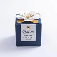 Vente en gros de boîte à bonbons de mariage créative petite fleur boîte cadeau en papier chocolat exquise