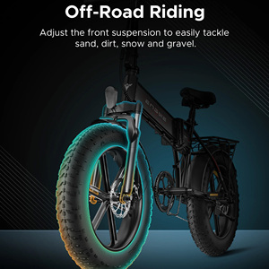 Bicicletta Elettrica Pieghevole da Montagna e Città Engwe Ep-2 Pro 750W 48V 13Ah con Ruote Grasse da 20 Pollici e Ammortizzatore Anteriore - Product Image 3