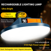 Lampe de camping LED rechargeable par USB 8000mAh, lampe de camping en ABS, étanche, portable, avec aimant, pour une utilisation en cas d'urgence en camping