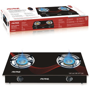Estufa de <span class=keywords><strong>Gas</strong></span> para Cocinar en Casa Akane, Estufa de <span class=keywords><strong>Gas</strong></span> de Doble Quemador, Encendido Rápido, Gran Potencia de Fuego, Diseño Seguro y Estable - Product Image 2