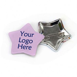ป้ายเข็มกลัดรูปดาวพิมพ์ลายตามสั่ง ผลิตจากโรงงานโดยตรง - Product Image 2