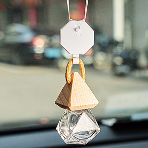 Custom Logo Refillable 8ml Diamond Clear <b>Diffuser</b> Hanging Empty Essential Oils Auto Aromatherapy Fragrance <b>Car</b> Perfume <b>Bottles</b> - Product Image 6