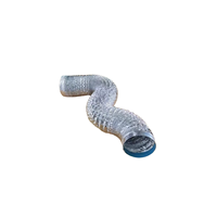 Tuyau flexible en aluminium double couche DN110 de 2 mètres de long pour fumée d'huile, conduit d'air en aluminium, gaine de fumée d'huile
