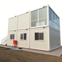 Cabane modulaire préfabriquée, maison mobile, bureau préfabriqué, maison conteneur pour chantier de construction