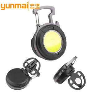 Cob <b>Mini</b> Keychain Light Rechargeable Portable Work Light Warm White For Car Repair Household Emergency Use - Product Image 2