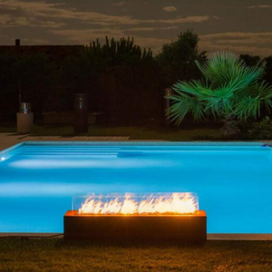 Outdoor Smokeless <b>Fire</b> <b>Pit</b> Corten Steel <b>Gas</b> Square <b>Fire</b> <b>Pit</b> <b>Table</b> - Product Image 4