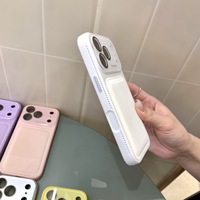 Étui de téléphone de luxe en silicone antichoc et cuir PU, avec grande fenêtre pour appareil photo, multicolore, pour iPhone 17 16 15 14 13 Pro Max