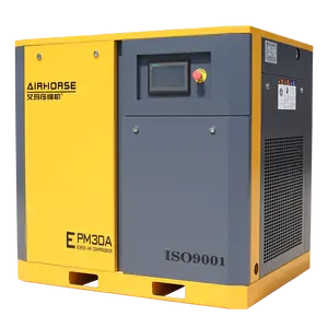 AirHorse 30HP 22KW Energy Saving Variable Speed Screw air compresor aire with Permanent magnet Motor