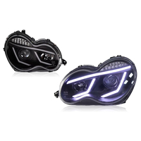 Pour Mercedes-Benz W203 Classe C C200K 2001-2007 |   Ensemble de phares à LED avec feux de jour et clignotants