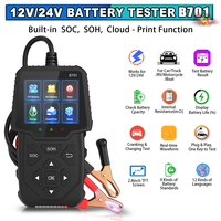 B701 OBD2 Probador de Batería de Coche, Lector de Códigos de Error, Escáner de Coche OBDII/EOBD Multi-idioma