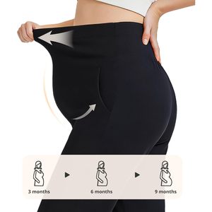 Pantalon de grossesse personnalisé pour femme en viscose de bambou, coupe ample, doux, avec poches, du S au XXL - Product Image 6