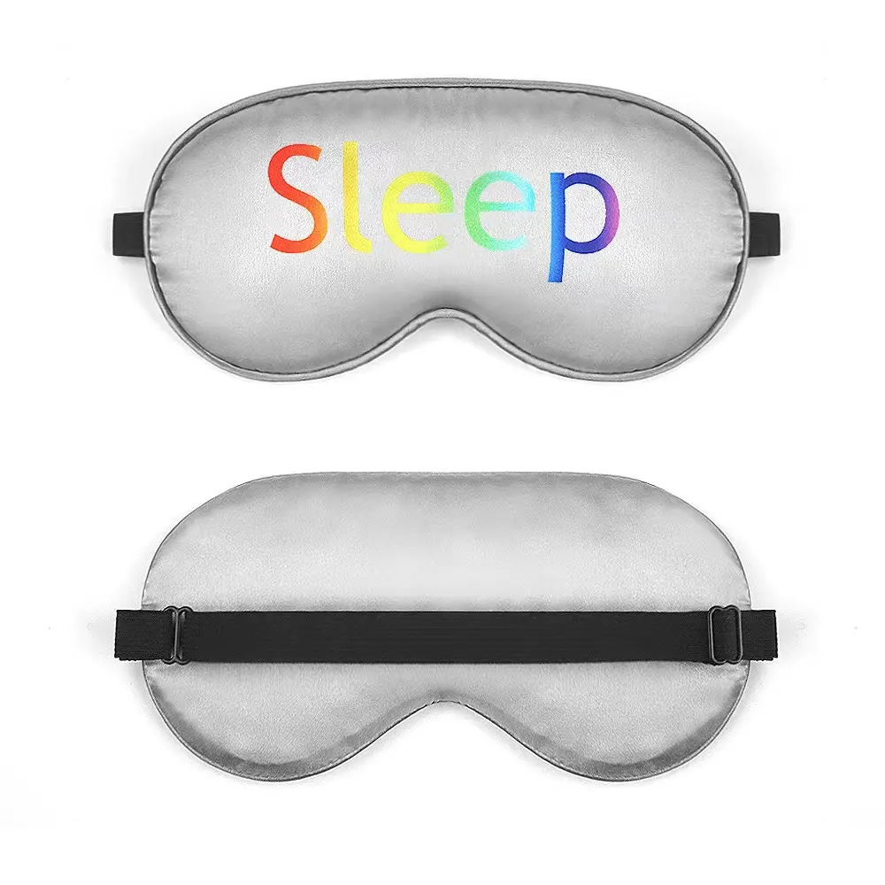 Travel Sleep Eye Mask ขายส่งคุณภาพสูงขายดีที่สุดปิดกั้นแสงซาตินผ้าไหมปรับ Sleep Eye Mask สําหรับเด็ก