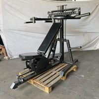 Banc de musculation multifonctionnel 4-en-1 FID pour pectoraux et épaules, à charge libre, en acier, équipement de musculation pour salle de sport