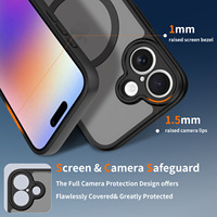 Coque de téléphone magnétique effet seconde peau avec découpe de précision et protection argentée pour iPhone 18 Pro Max, compatible iPhone 17/17 Pro/17 Pro Max, résistante aux chutes et aux chocs pour l'objectif