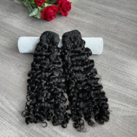 Extensiones de Cabello Humano Virgen Rizado Pixie Birmano, Proveedores de Cabello Humano Crudo Vietnamita Barato al por Mayor para Cabeza Completa