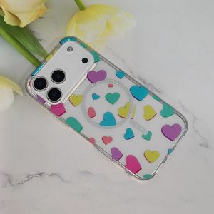 Étui de téléphone portable magnétique en TPU+PC avec petit cœur nuage blanc pour 11/12/13/14/15/16/17 Pro Max Vivo Style <span class=keywords><strong>fille</strong></span> Nature - Product Image 4
