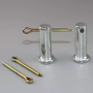 Thép Carbon màu vàng/Màu kẽm mạ din1444 M6 M8 M10 Lớn Đầu phẳng <span class=keywords><strong>clevis</strong></span> pivot bản lề <span class=keywords><strong>pin</strong></span> với chốt <span class=keywords><strong>Pin</strong></span> - Product Image 3
